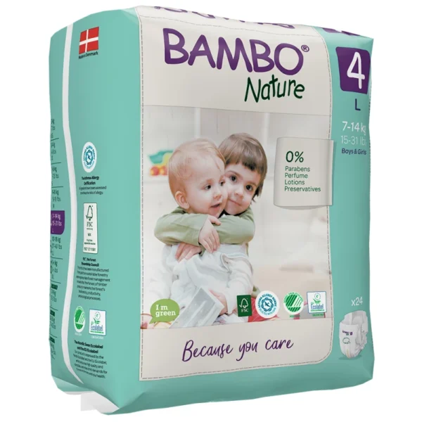 Bambo Nature No (4) 7-14 Kg 24 Diapers