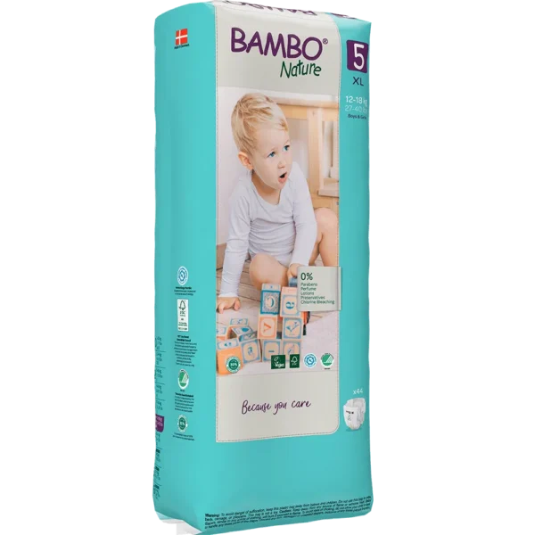 Bambo Nature No (5) 12-18Kg 44 Diapers