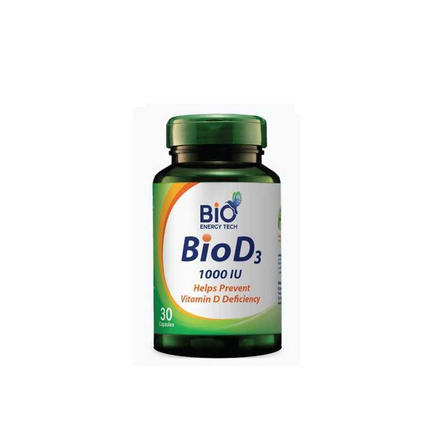 Bio Energy Tech Bio D3 1000iu 30 Capsules Bio Energy Tech Bio D3 1000iu 30 Capsules - Image 1
