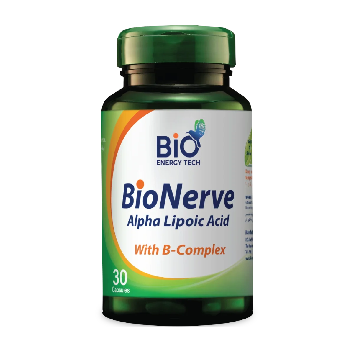 Bio Energy Tech Bio Nerve Alpha Lipoic Acid 30 Capsules - Image 1