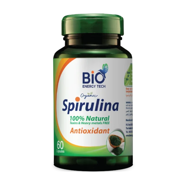 Bio Energy Tech Organic Spirulina 120 Capsules