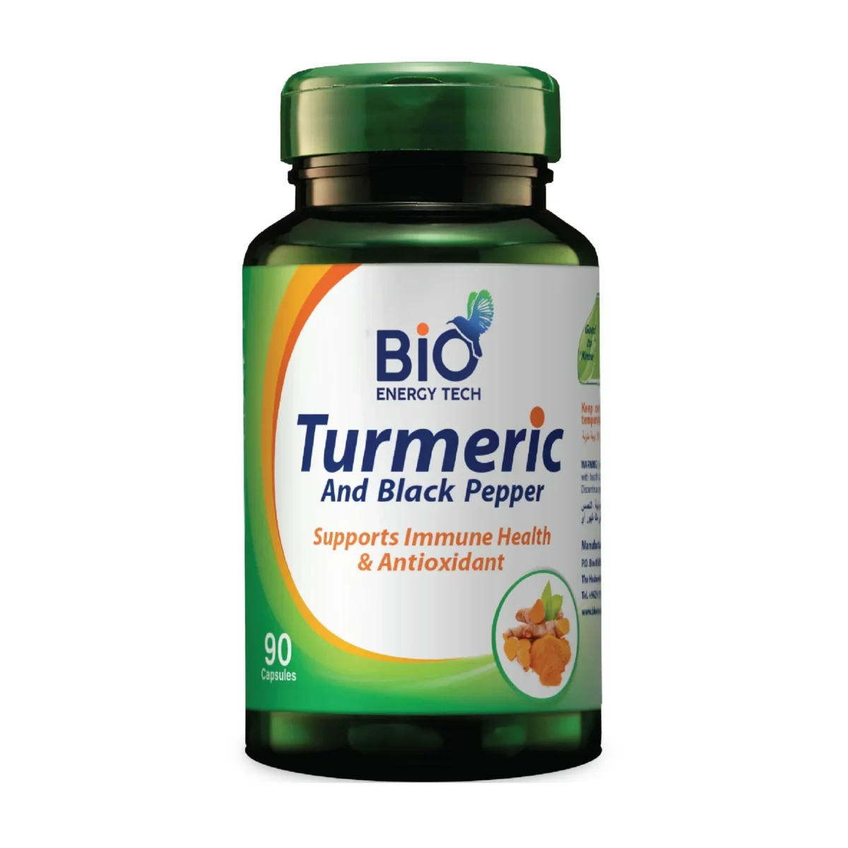 Bio Energy Tech Turmeric 90 Capsules - Image 1