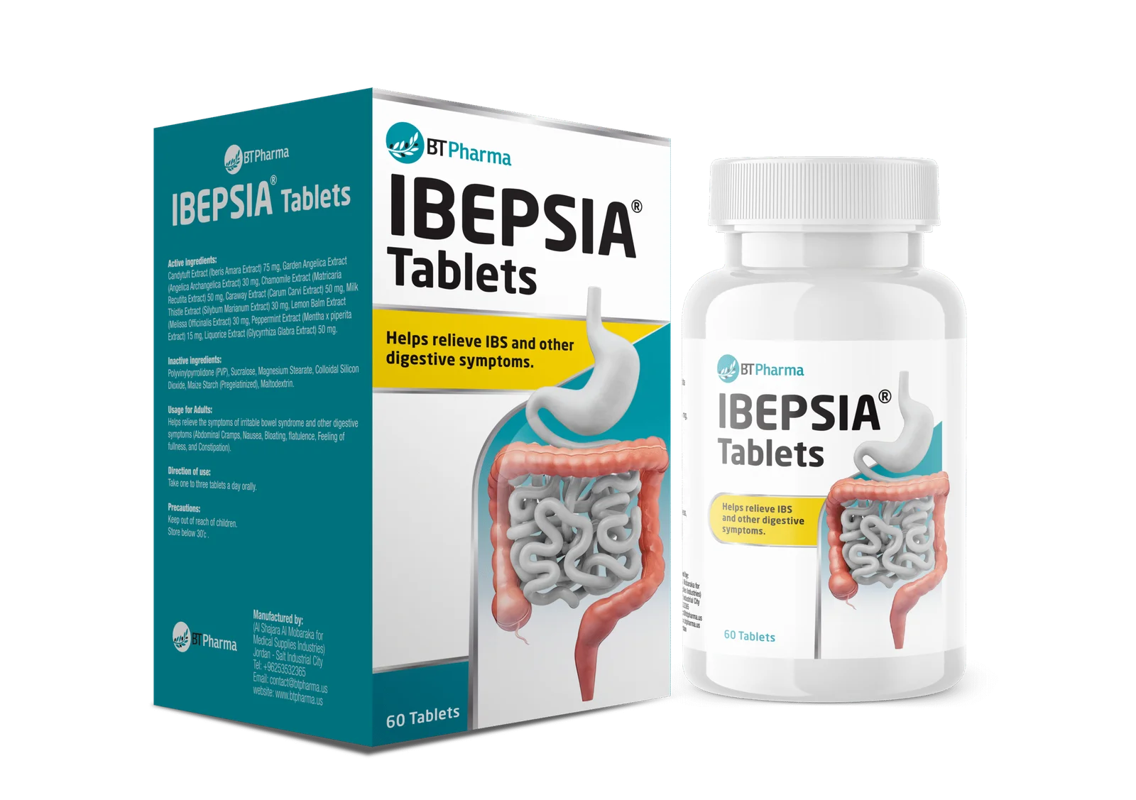 Btpharma Ibepsia 60 Tablets Btpharma Ibepsia 60 Tablets - Image 1