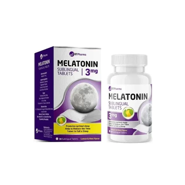 Btpharma Melatonin 3mg Sublingual Tablets