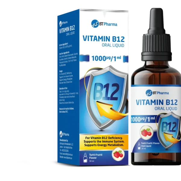 Btpharma Vitamin B12 (1000µg/1ml) Oral Liquid